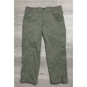Title Nine Capri Pants Womens  Hiking Y2K Grunge Military Outdoor Crop 6 green